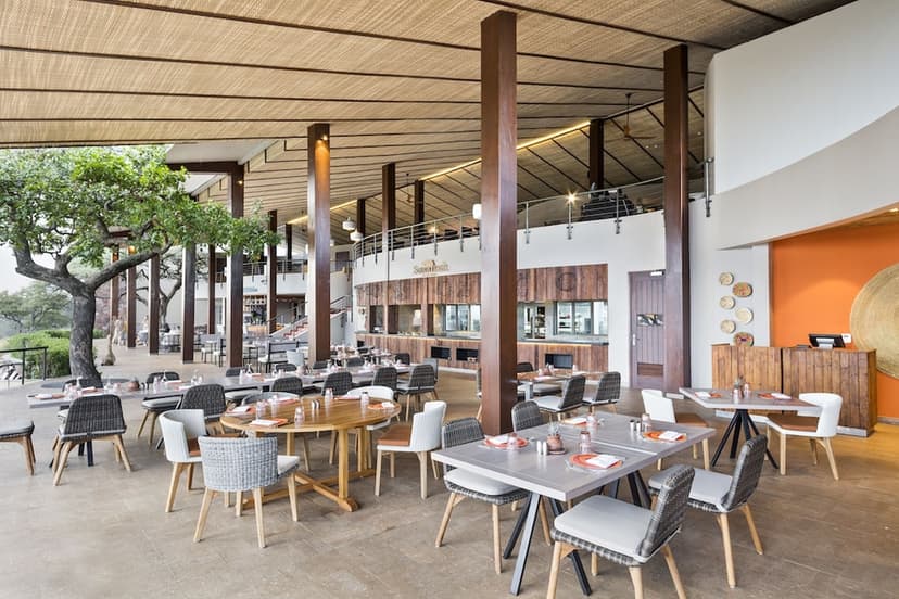 The main restaurant