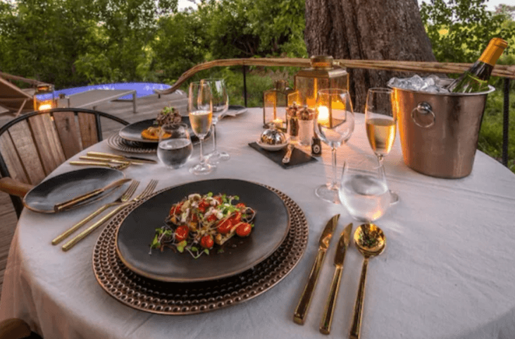Open-air dining