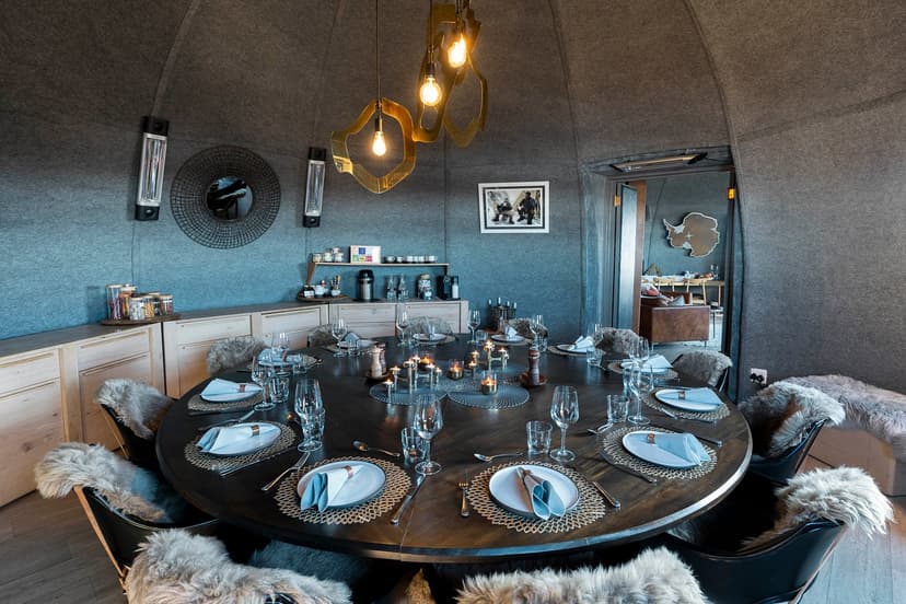 Gourmet camp dining