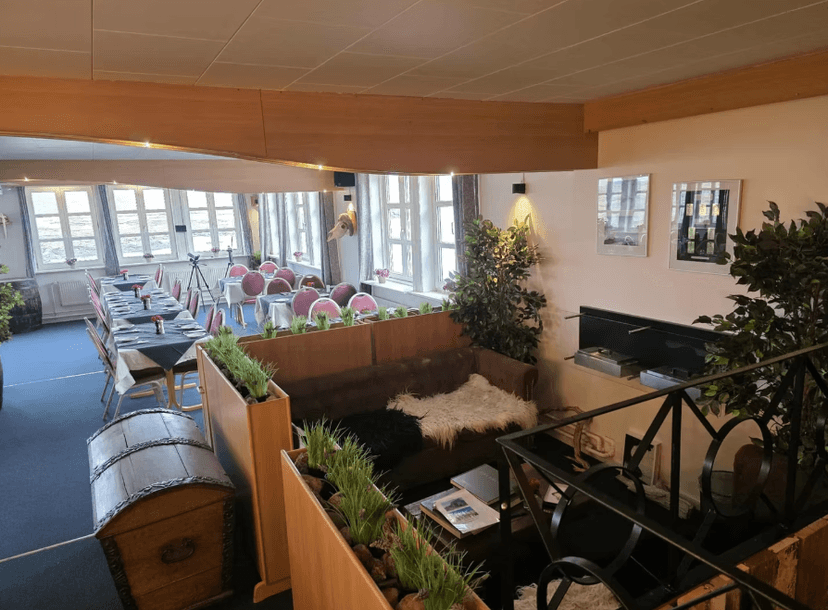The dining room