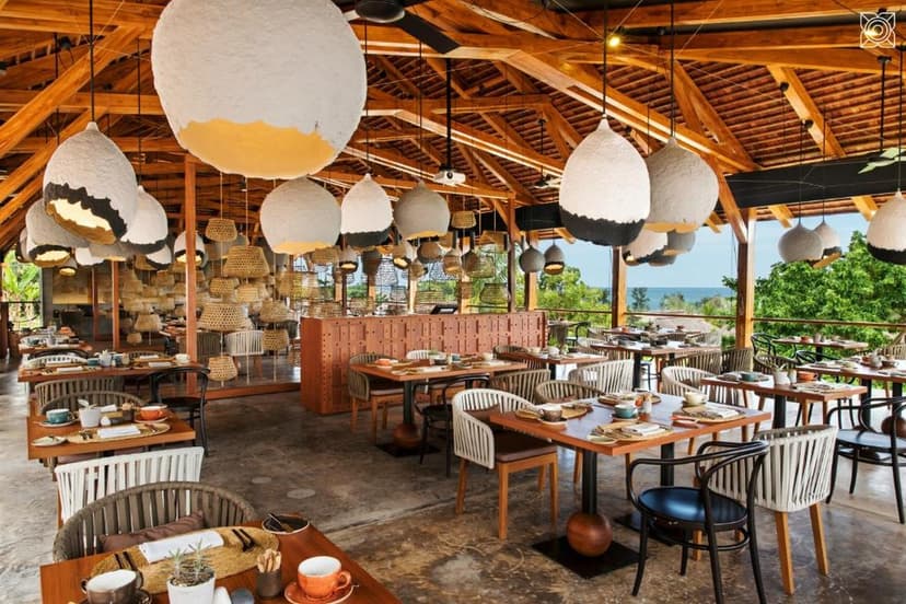 The beach restaurant