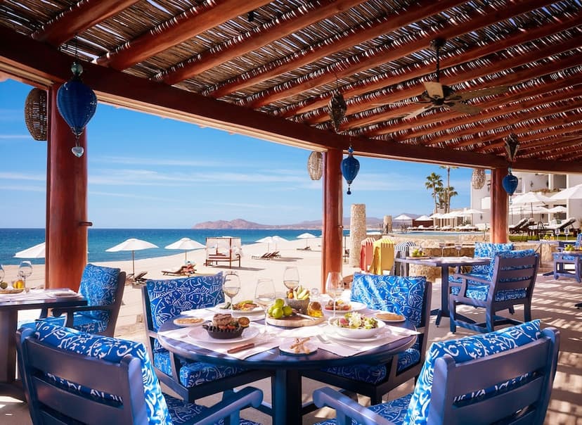 Beachfront dining