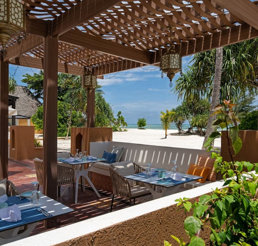 The beach bar