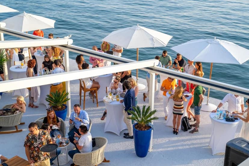 The beach bars