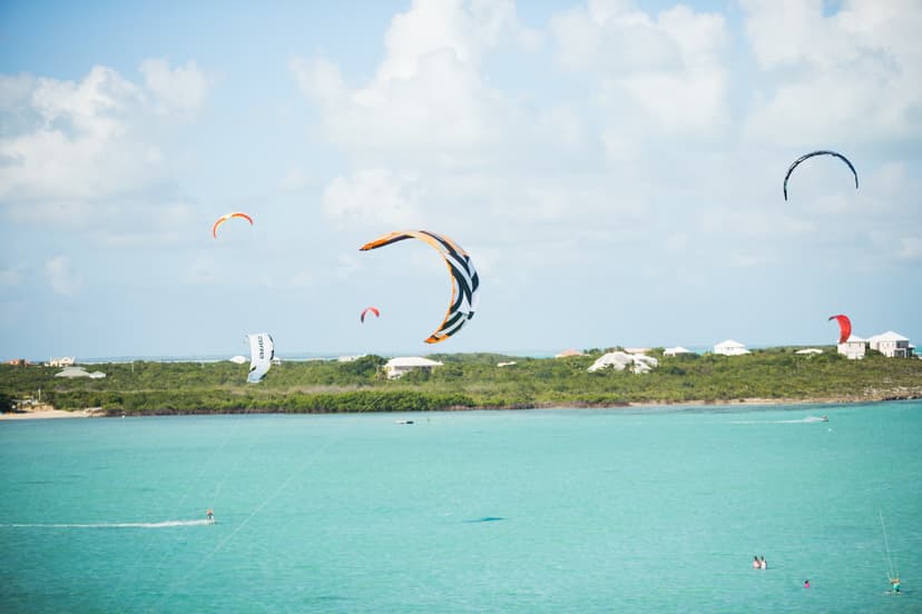 Kiteboarding: On Long Bay, the island’s capital.