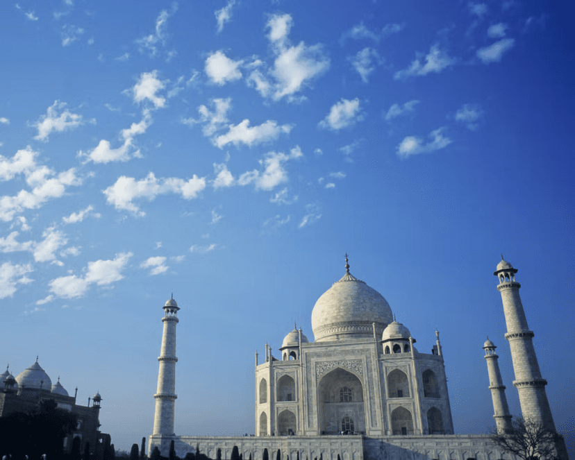 The Taj Mahal: Around six minutes away.