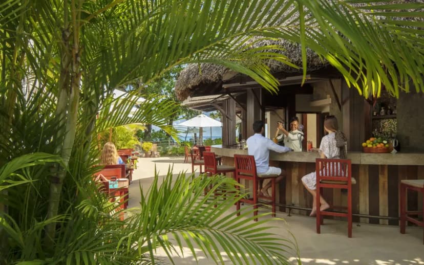 Eat your way around — the activity/scene in action. Seven places to eat and drink on site.