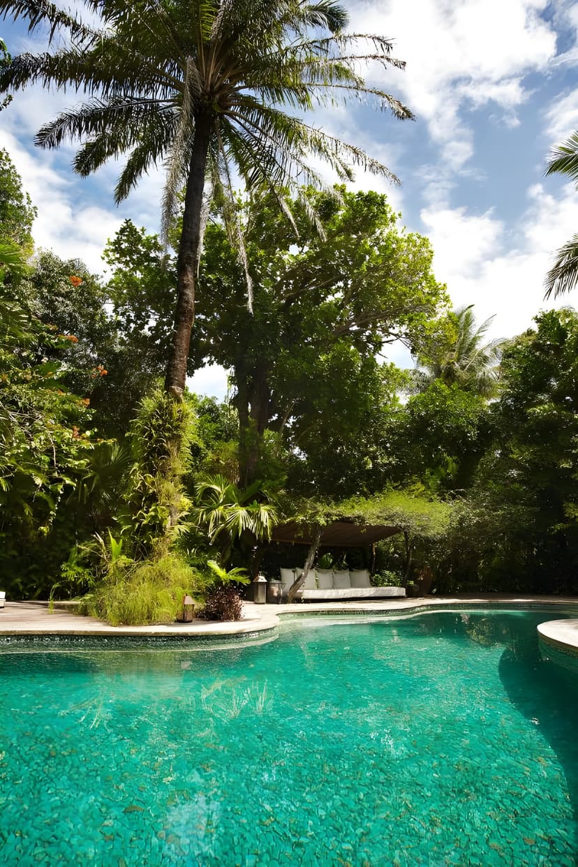 The garden pool