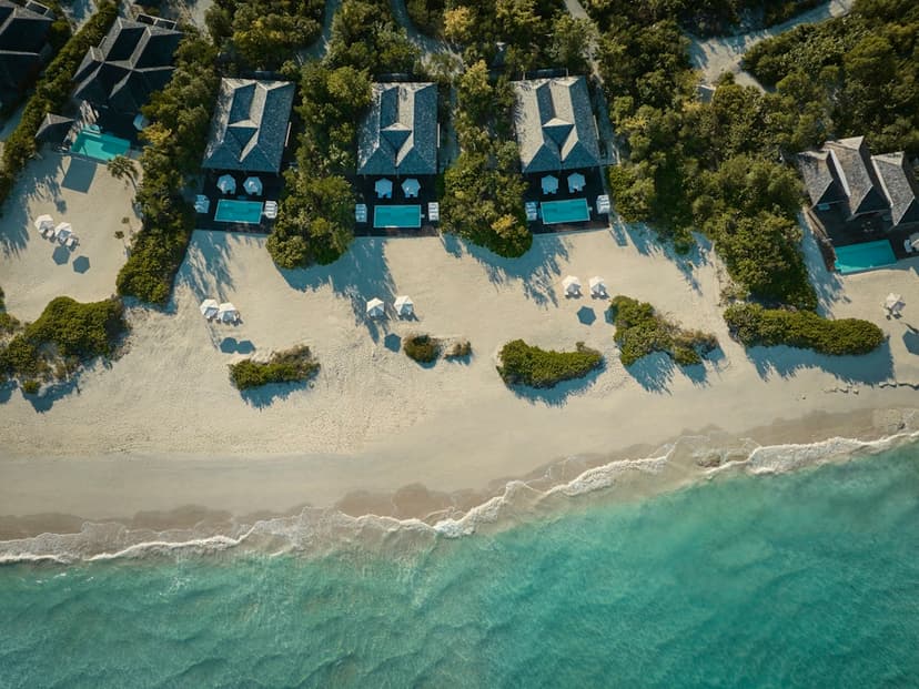 Mile-long beach: Celebrity seclusion.