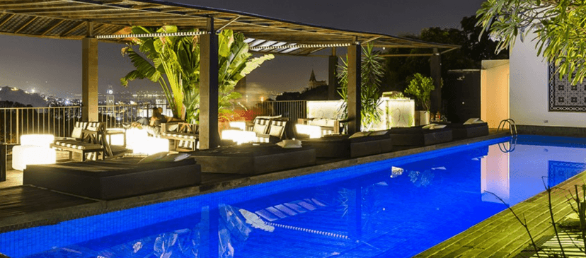 The garden pool