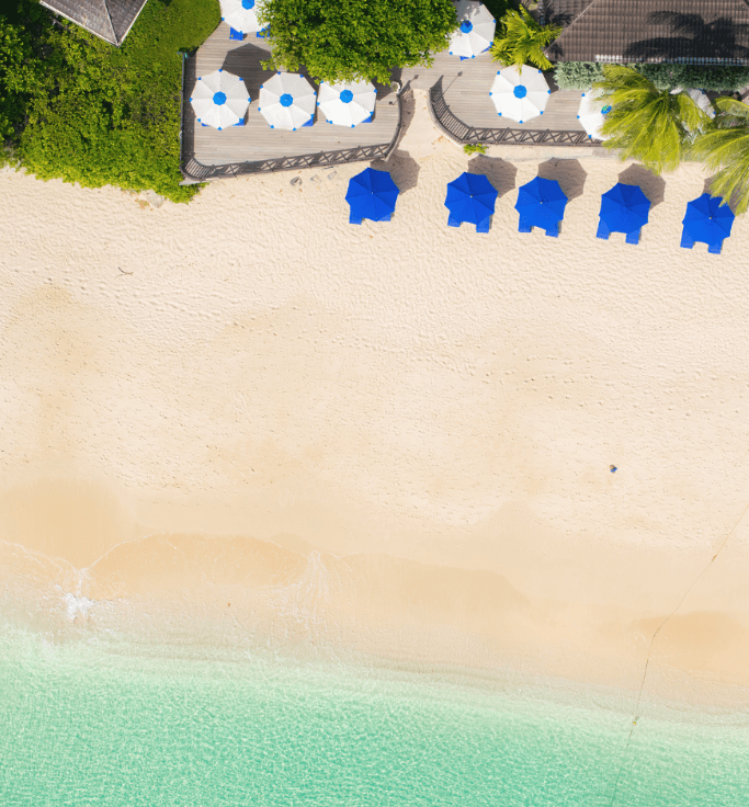 White-sand bay: A relaxed west-coast beach.