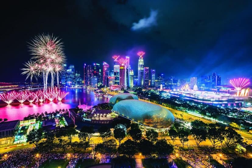 Gardens by the Bay: A walk away.