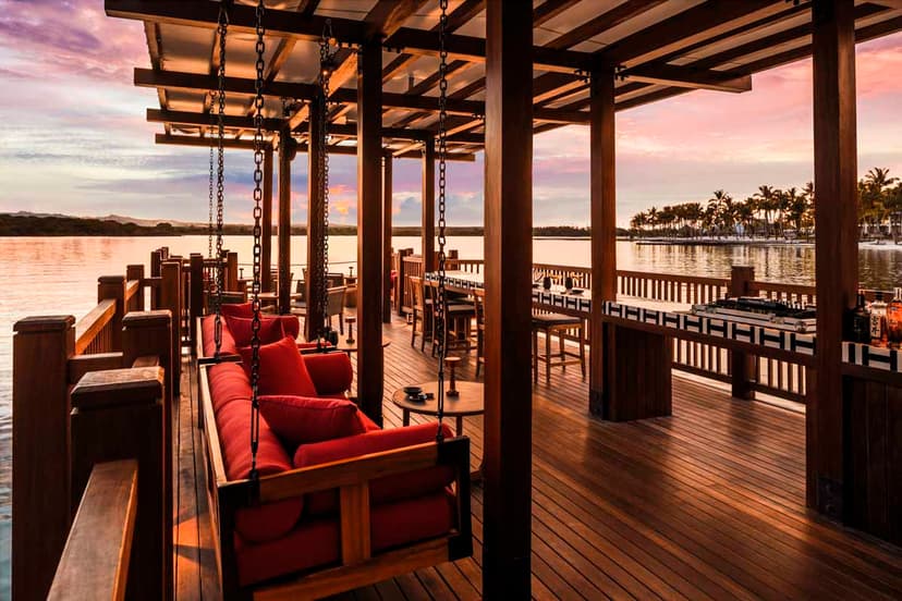 Tapasake — the activity/scene in action. Pan-Asian dining rated among the island's best.
