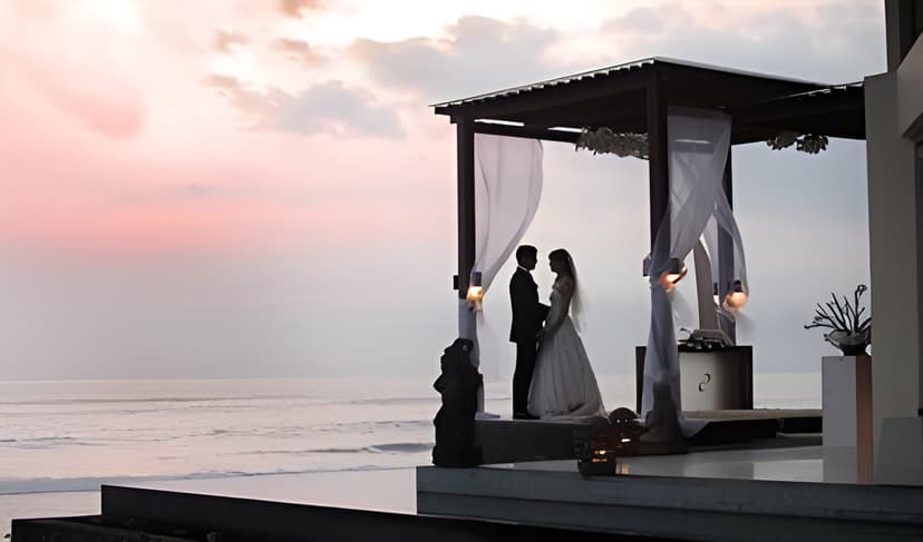 Beach weddings: At the Purnama Chapel.