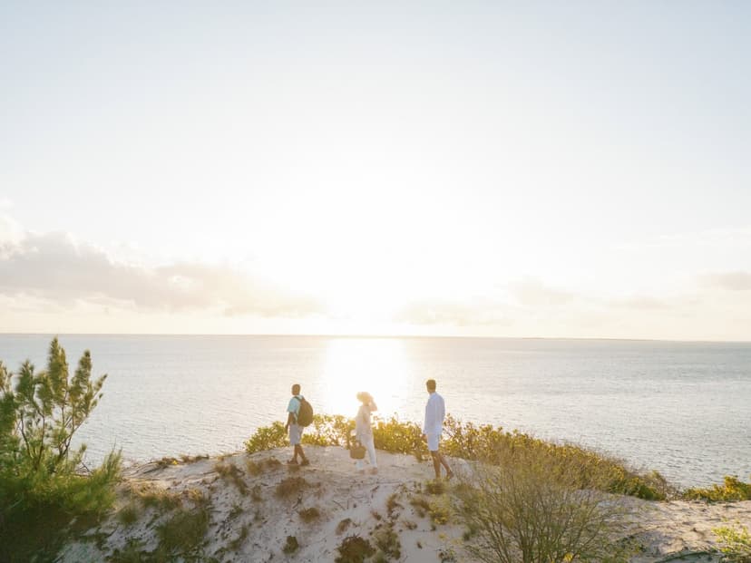 Take the whole island — the activity/scene in action. Whole-island buyouts for complete privacy.