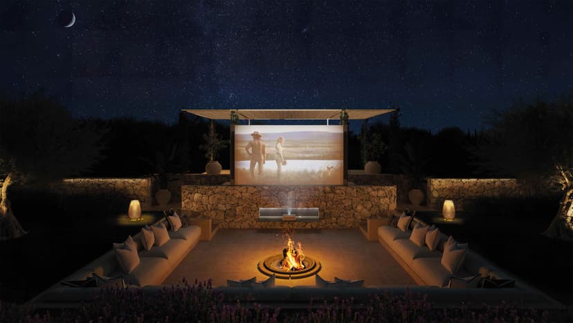 Cinema: A screening room on-site.