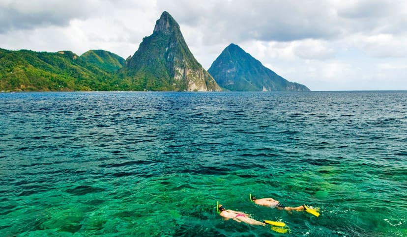 Diving below: Anse Chastanet’s dive centre.