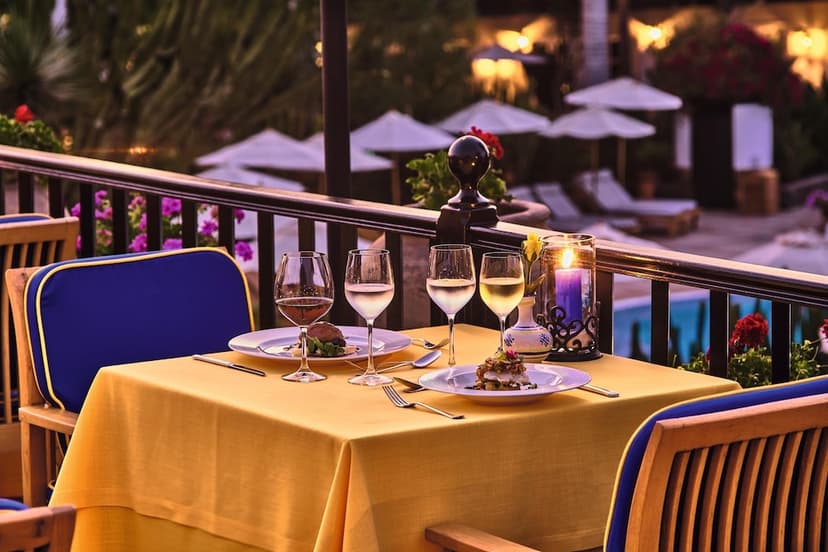 Experience: Formal roof-terrace dining