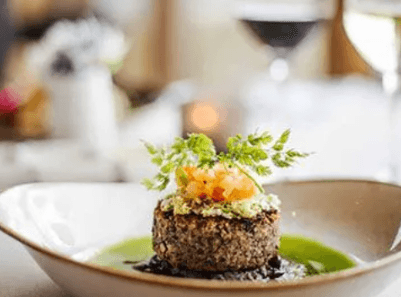 The gourmet restaurant