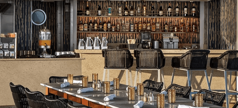 The main restaurant