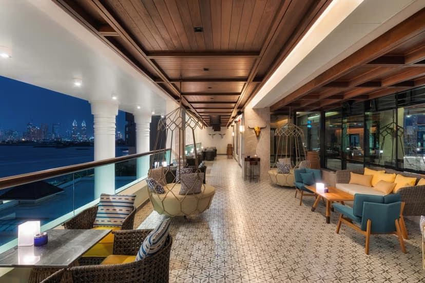 Raia rooftop: Arabic-fusion with skyline views.