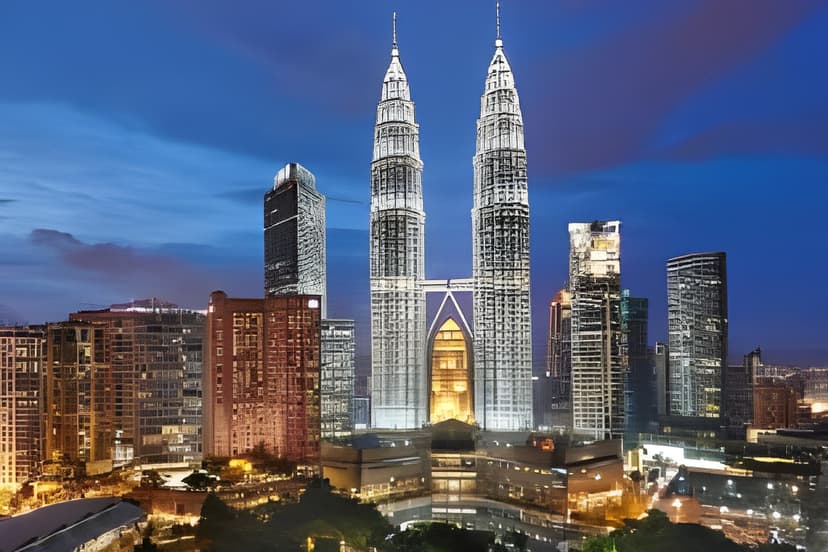Suria KLCC: Shopping and the Towers Skybridge next door.