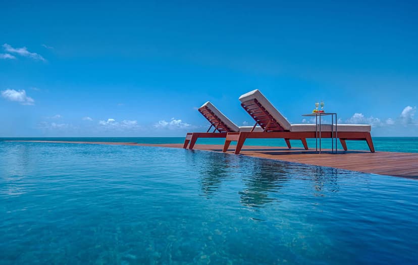 Adults-only pool: A heated infinity pool.