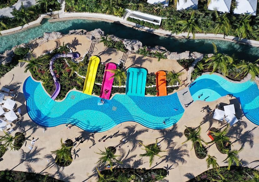 Baha Bay water park: Across the enclave.