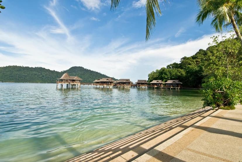 Over-water living: Sea Villas on stilts.