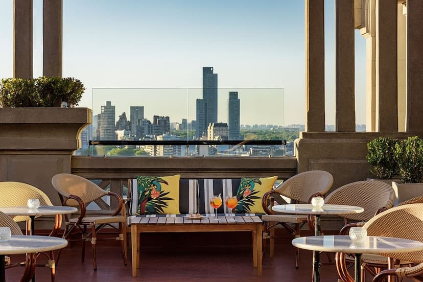 The rooftop bar
