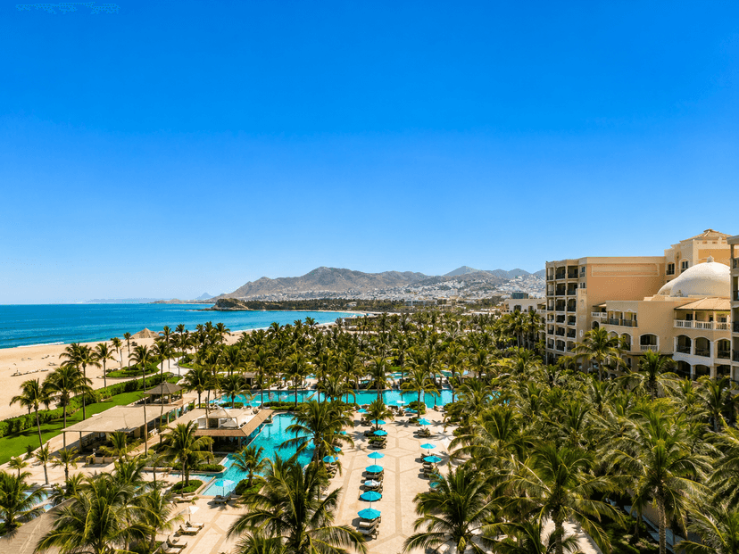 Hero/establishing shot of Rixos Al Mairid Ras Al Khaimah, Ras Al Khaimah. An ultra-all-inclusive family beach resort on a 1.5-kilometre private beach in Ras Al Khaimah city, with Arabian-modern design and one of the emirate’s longest stretches of sand.